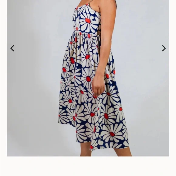 Mata Traders Sofia Midi Dress in Navy Floral in size XL - Picture 5 of 13